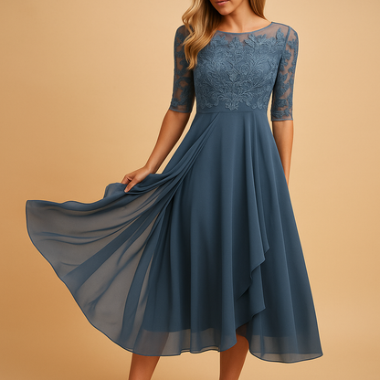 Flowy Sundress for Women with Short Sleeves - VibreMode