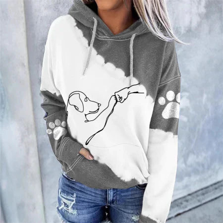 Cute Animal Print Ladies Hooded Sweatshirt - VibreMode