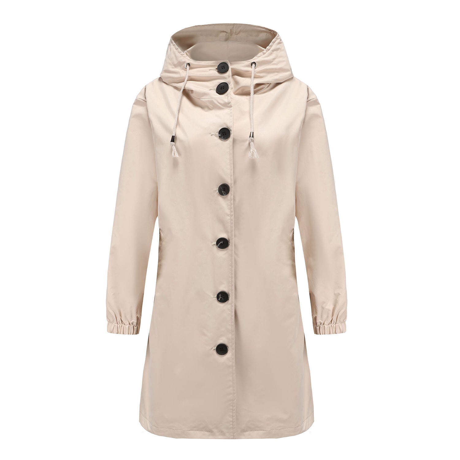 Women's Hooded Longline Coat - VibreMode