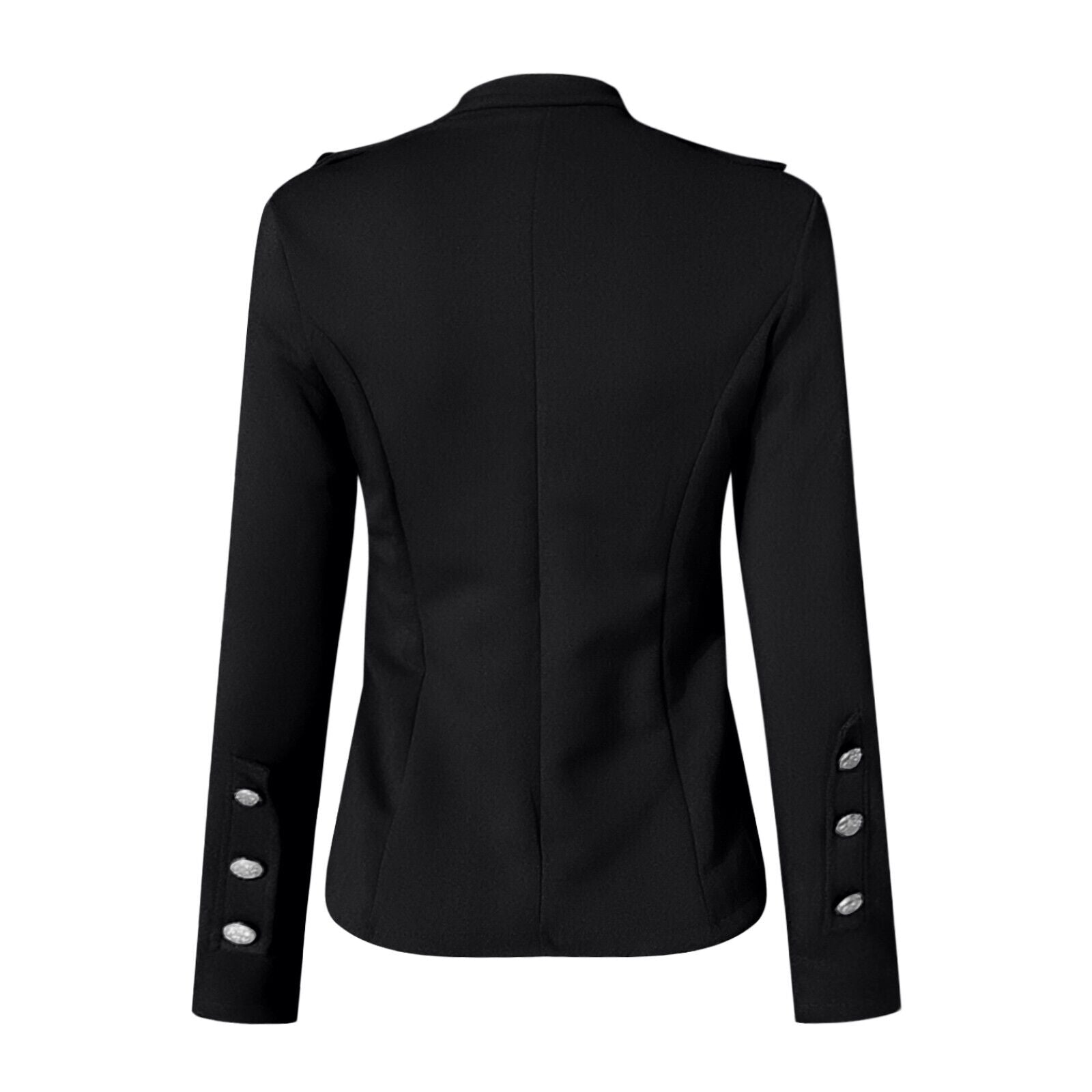 Image of Megan | Women's Button-Front Fitted Blazer Jacket