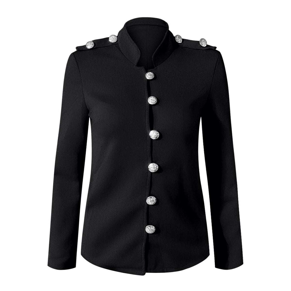 Image of Megan | Women's Button-Front Fitted Blazer Jacket