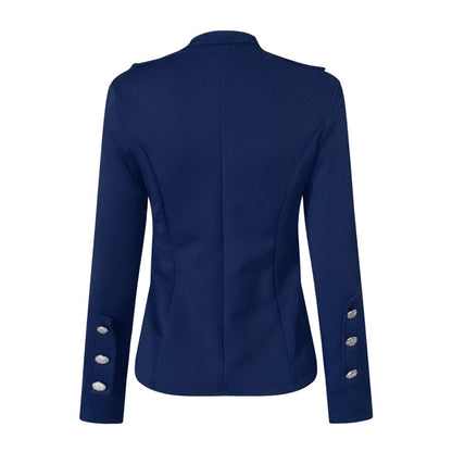 Image of Megan | Women's Button-Front Fitted Blazer Jacket
