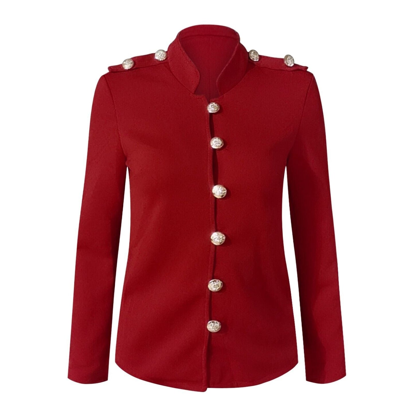Image of Megan | Women's Button-Front Fitted Blazer Jacket