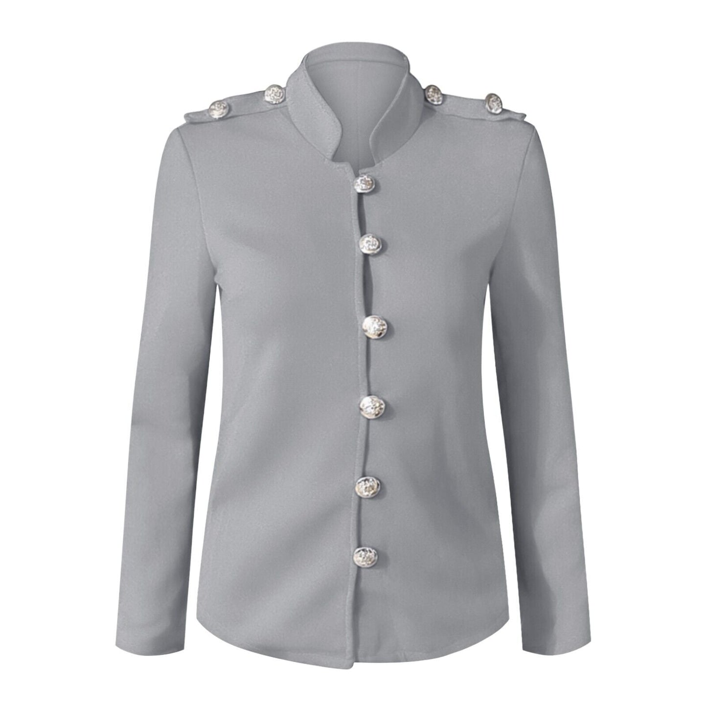 Image of Megan | Women's Button-Front Fitted Blazer Jacket