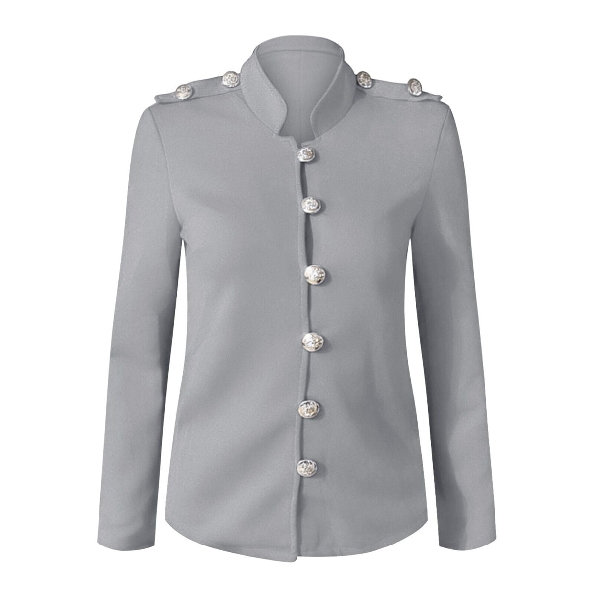 Image of Megan | Women's Button-Front Fitted Blazer Jacket