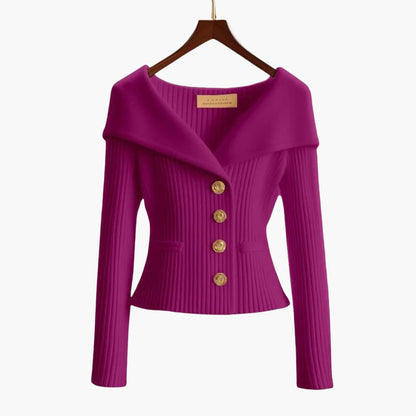 Image of Megan | Women's Fitted Button-Front Cardigan