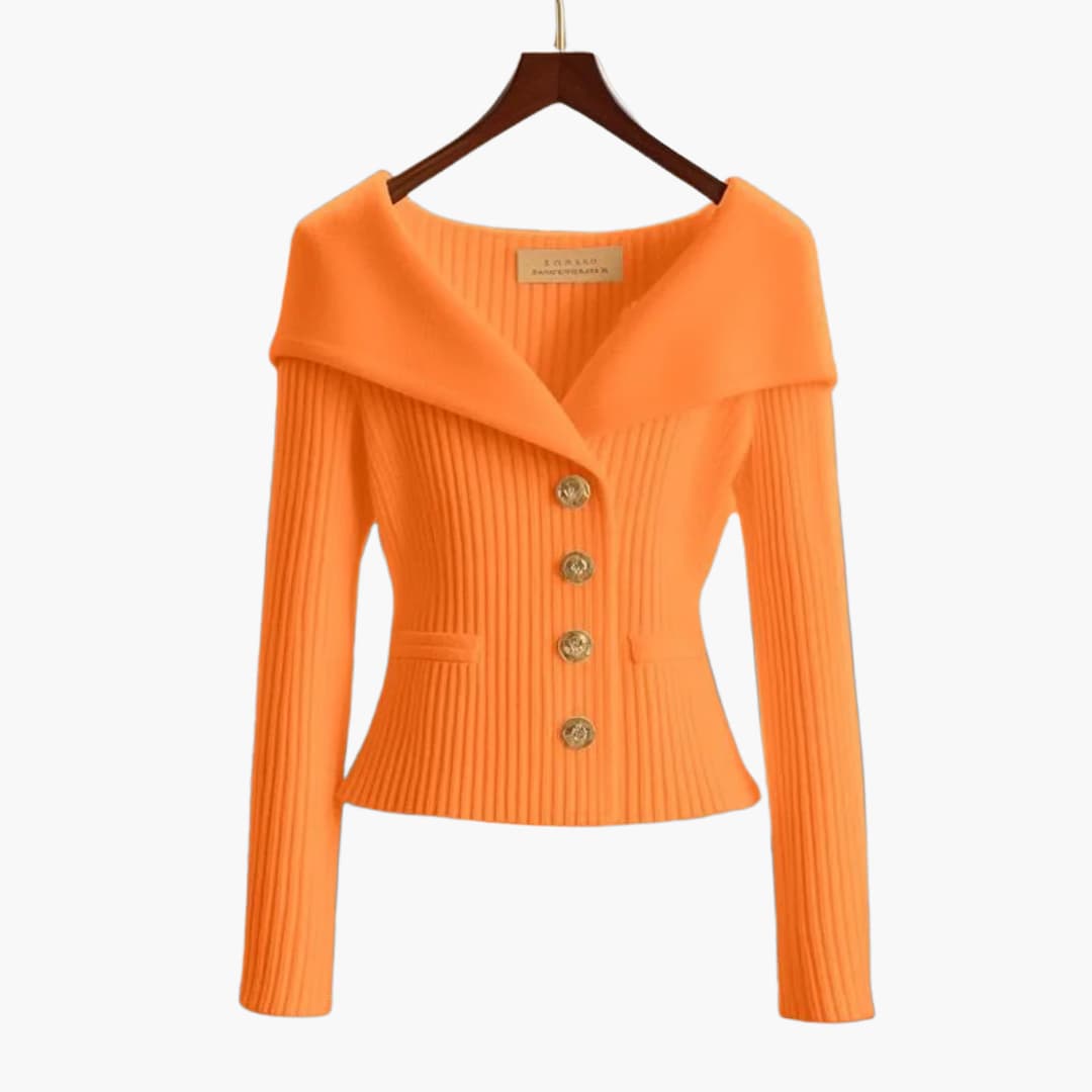 Image of Megan | Women's Fitted Button-Front Cardigan