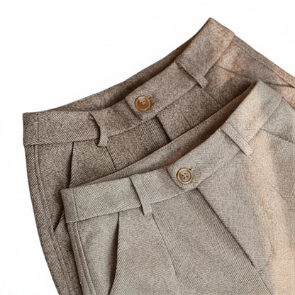 Stylish Men's Grey Slim Fit Dress Pants