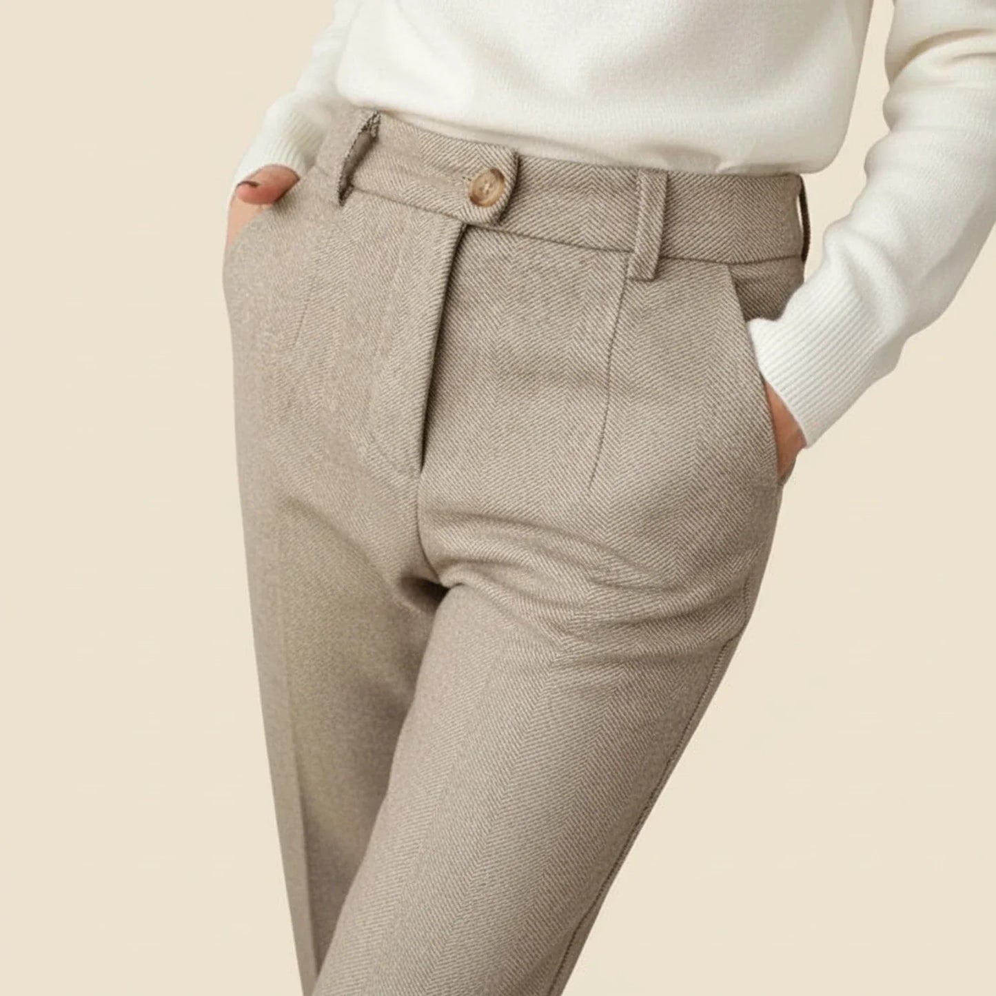 Stylish Men's Grey Slim Fit Dress Pants