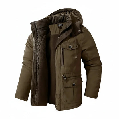 Men's Hooded Cargo Jacket