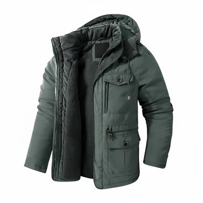 Men's Hooded Cargo Jacket