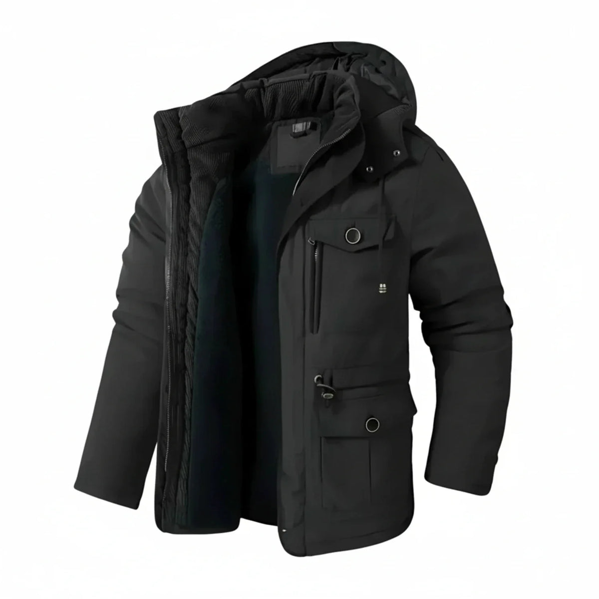 Men's Hooded Cargo Jacket