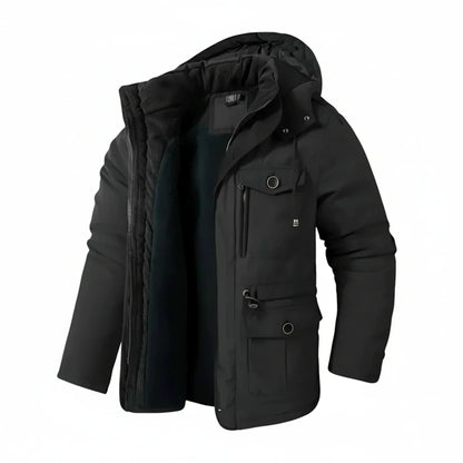 Men's Hooded Cargo Jacket