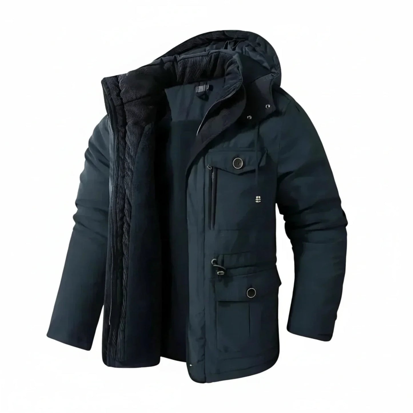 Men's Hooded Cargo Jacket