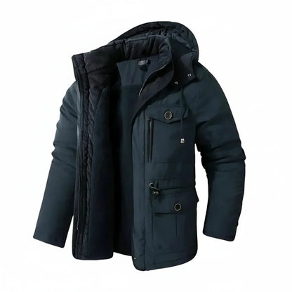 Men's Hooded Cargo Jacket