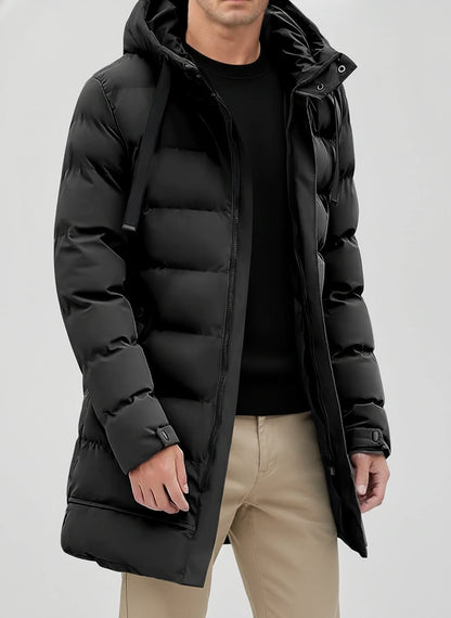 Men's Hooded Puffer Jacket - VibreMode