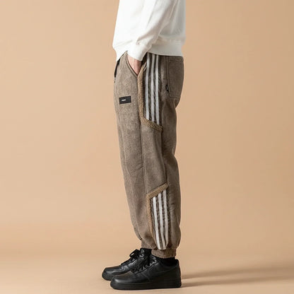 Men's Casual Comfort Fit Stripe Trousers