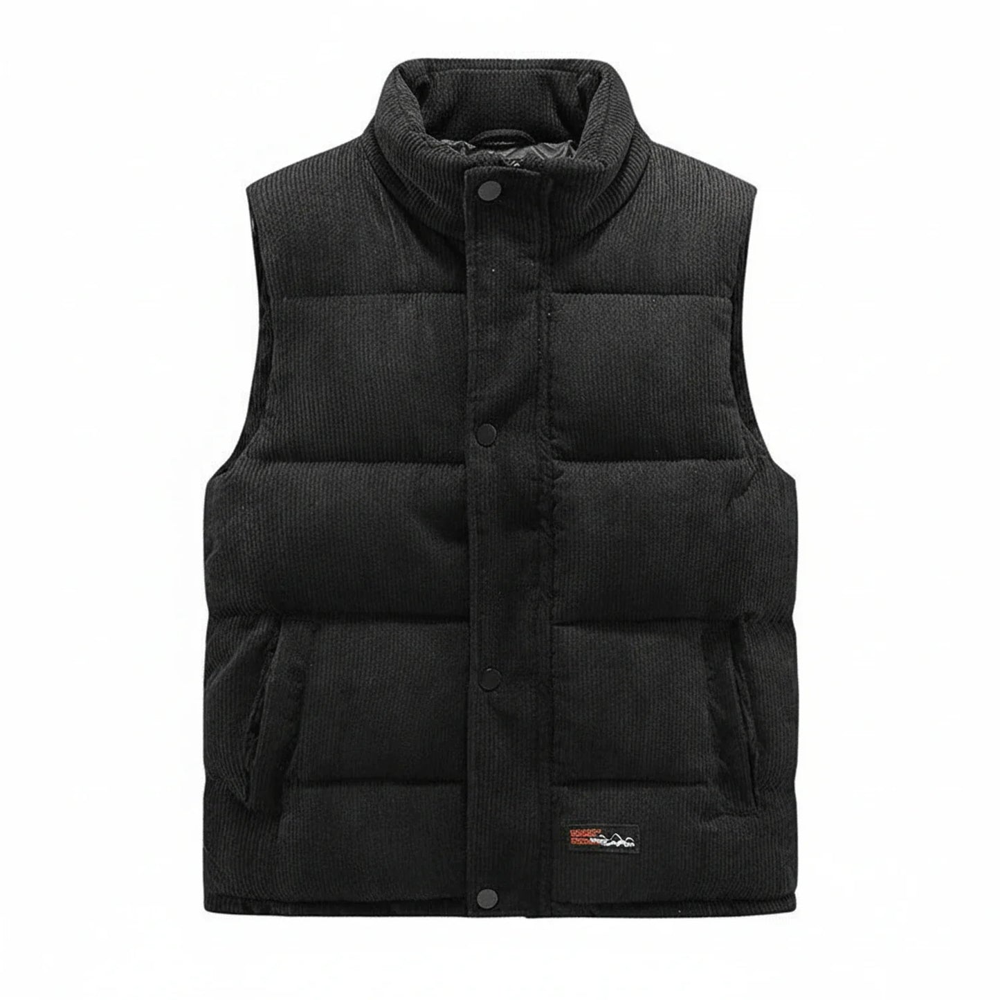 Men's Puffer Vest Button Front