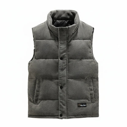 Men's Puffer Vest Button Front
