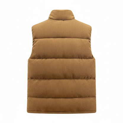 Men's Puffer Vest Button Front