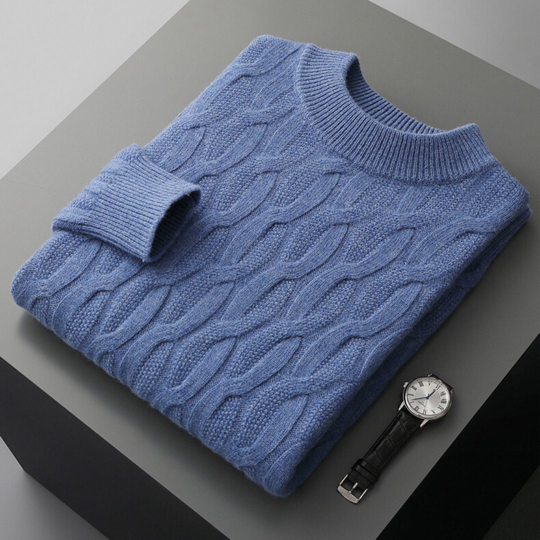 Men's Polo Knit Sweater
