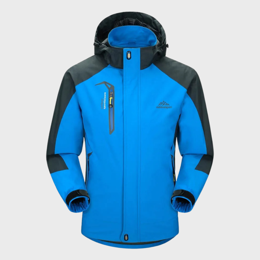 Men's Waterproof Windbreaker Jacket Lightweight Breathable Outdoor - VibreMode