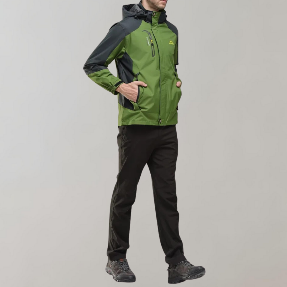 Men's Waterproof Windbreaker Jacket Lightweight Breathable Outdoor
