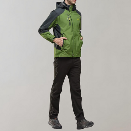 Men's Waterproof Windbreaker Jacket Lightweight Breathable Outdoor