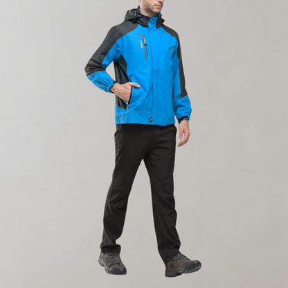 Men's Waterproof Windbreaker Jacket Lightweight Breathable Outdoor