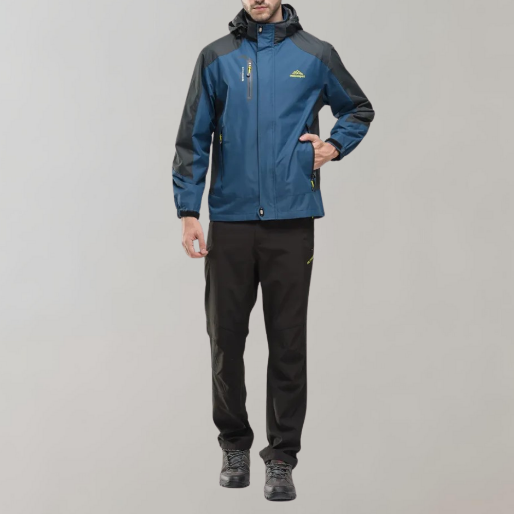 Men's Waterproof Windbreaker Jacket Lightweight Breathable Outdoor