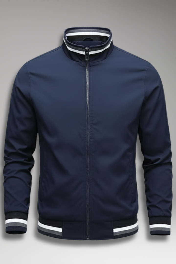 Men's Bomber Jacket Zipper Pockets - VibreMode