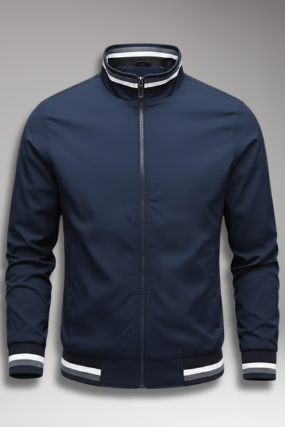 Men's Bomber Jacket Zipper Pockets - VibreMode