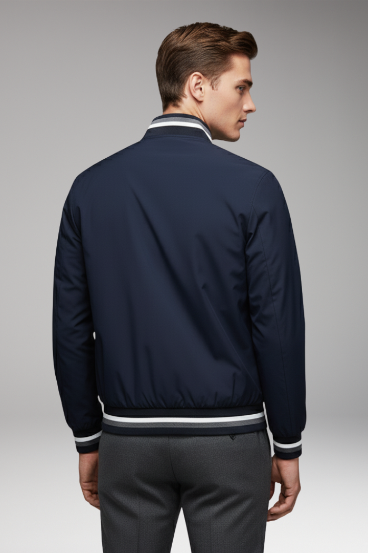 Men's Bomber Jacket Zipper Pockets