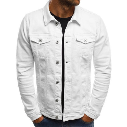 Men's Denim Jacket Multi-Pocket Blue