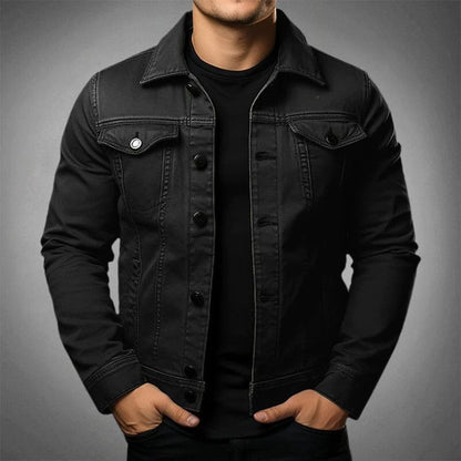 Men's Cotton Denim Jacket Classic Blue