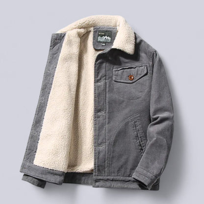 Men's Corduroy Jacket Soft Interior Autumn Brown