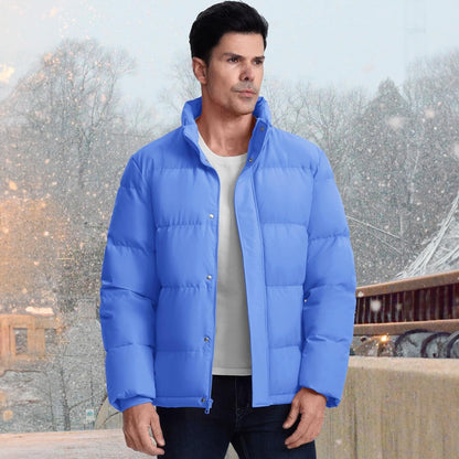 Men's Down Puffer Jacket Water-Resistant Insulated Black