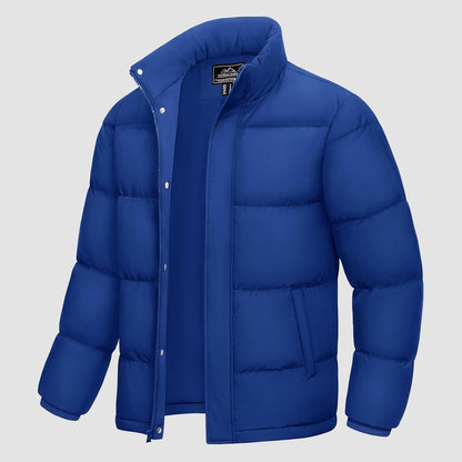 Men's Down Puffer Jacket Water-Resistant Insulated Black