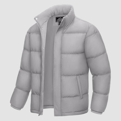 Men's Down Puffer Jacket Water-Resistant Insulated Black