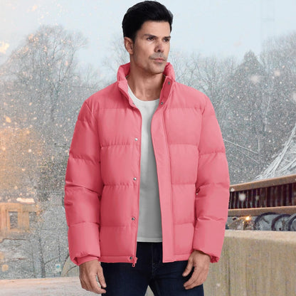 Men's Down Puffer Jacket Water-Resistant Insulated Black