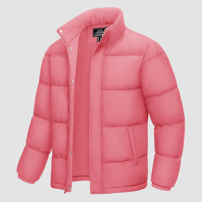 Men's Down Puffer Jacket Water-Resistant Insulated Black