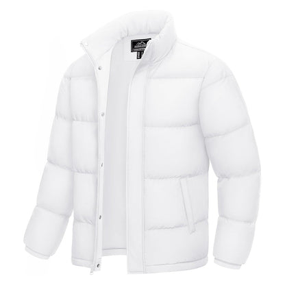 Men's Down Puffer Jacket Water-Resistant Insulated Black