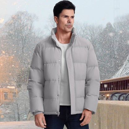 Men's Down Puffer Jacket Water-Resistant Insulated Black
