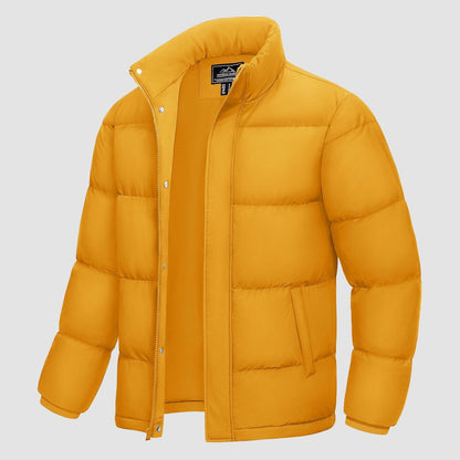 Men's Down Puffer Jacket Water-Resistant Insulated Black