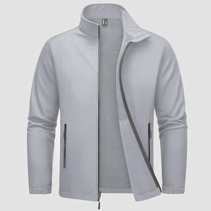 Men's Softshell Jacket Waterproof Fleece Lined Black