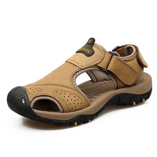 Comfortable Hiking Arch Support Sandals - Khaki - VibreMode