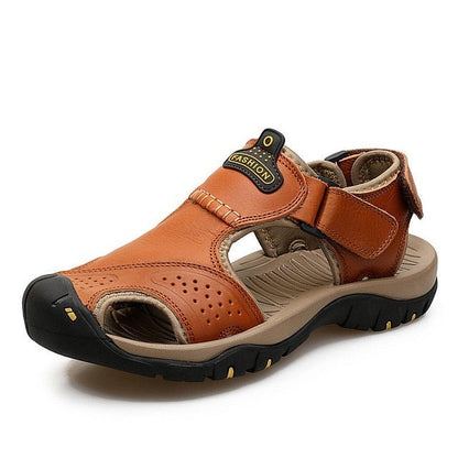 Men's Comfortable Arch Support Sandals - Orange - VibreMode