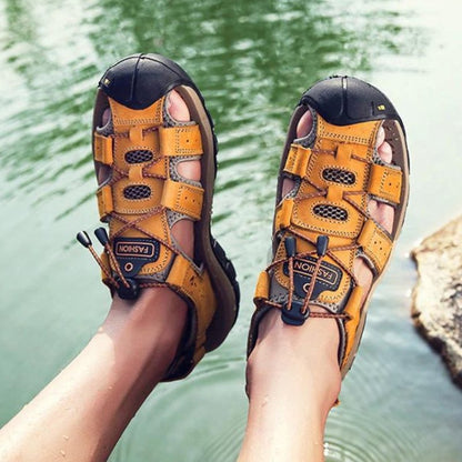 Men's High-Altitude Ortho Heel Strap Sandals - Yellow