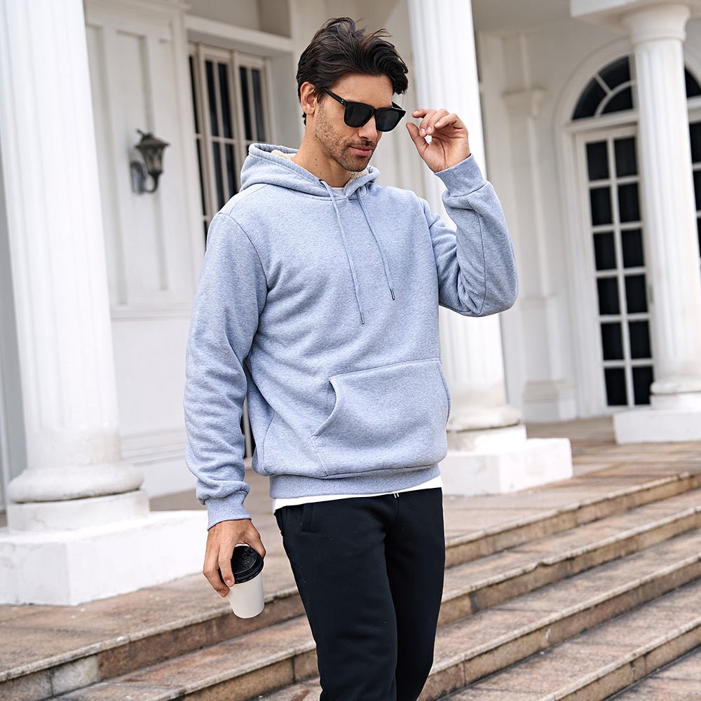 Men's Fleece Hoodie Sweatshirt Warm