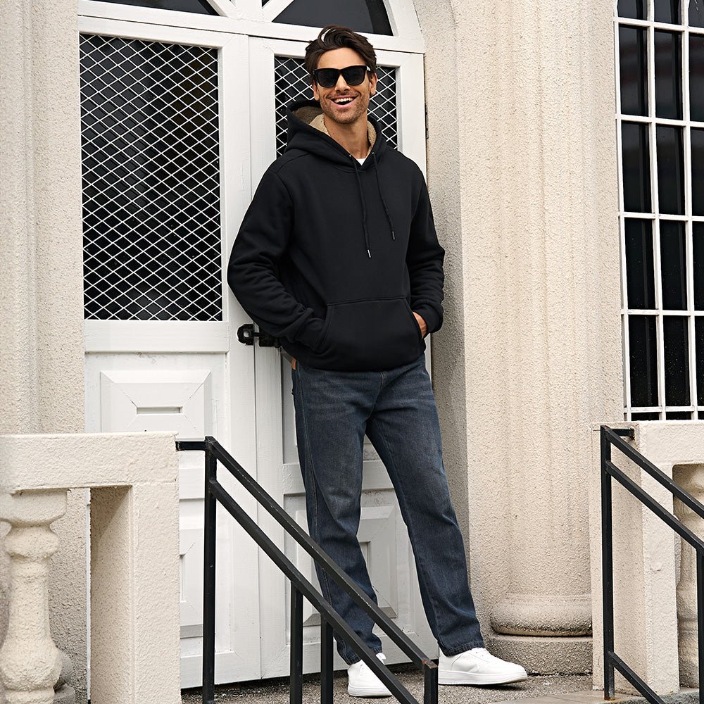 Men's Fleece Hoodie Sweatshirt Warm